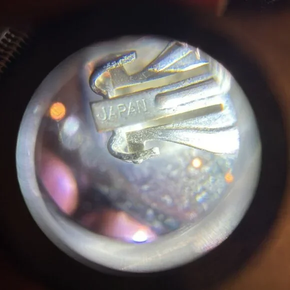 Purple and Orange Clip-On Earrings - Picture 4 of 4